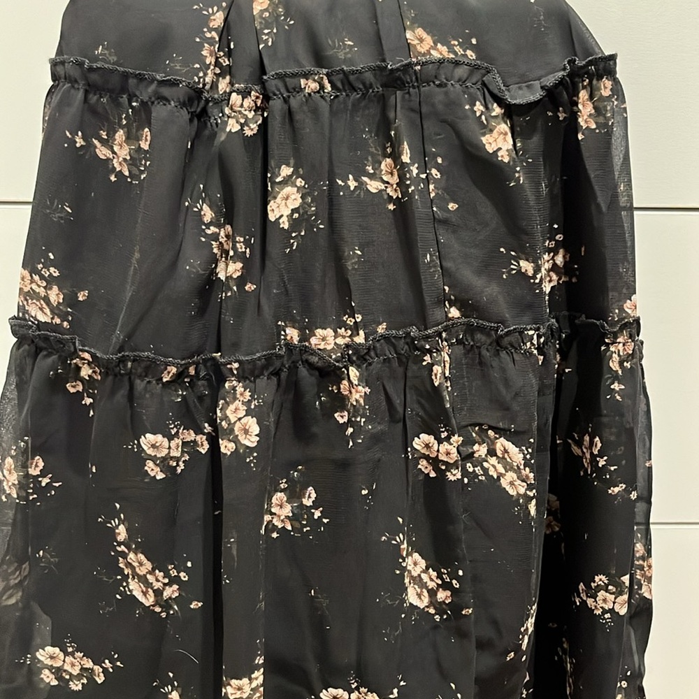 Boho midi ruffle skirt - Picture 2 of 3